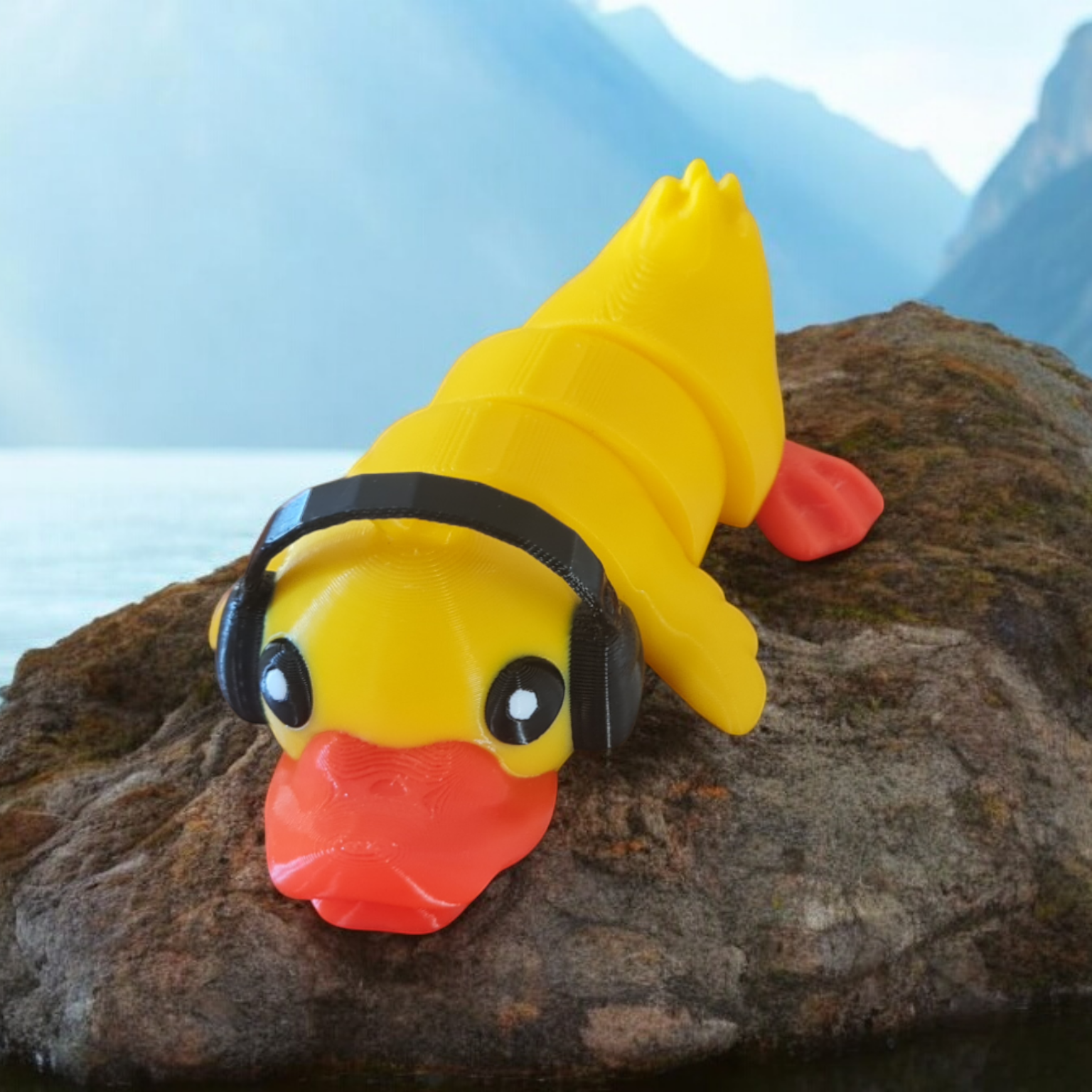 Cute Flexi Duck with Phones